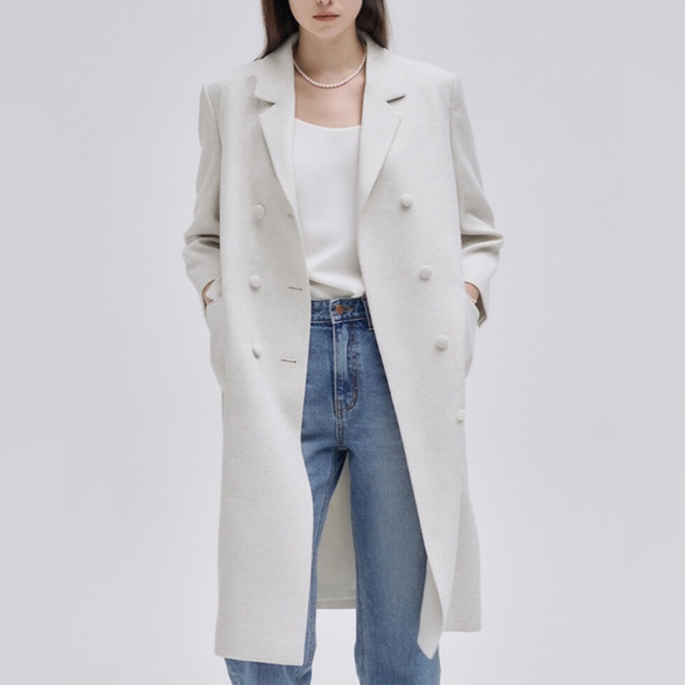 Korean brand NILBY P Tweed Dress Coat